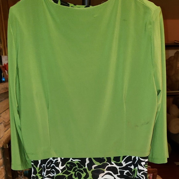 COPY - 2 piece multi color sleeveless dress & jac… - Picture 3 of 4